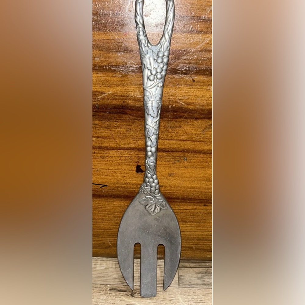 LENOX Serving Fork Grape Weave Serving Flatware 11” lightweight